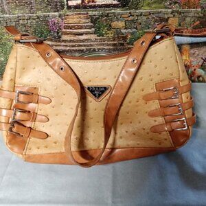 EUC Vintage  Two-Tone Prada Milano DAL 1973 Shoulder Bag